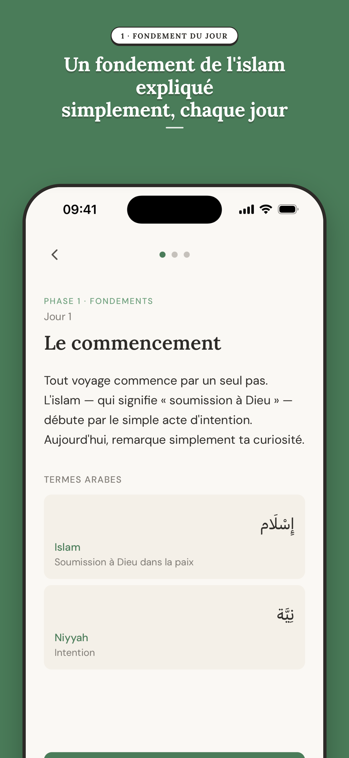 Bidaya — écran 2/9