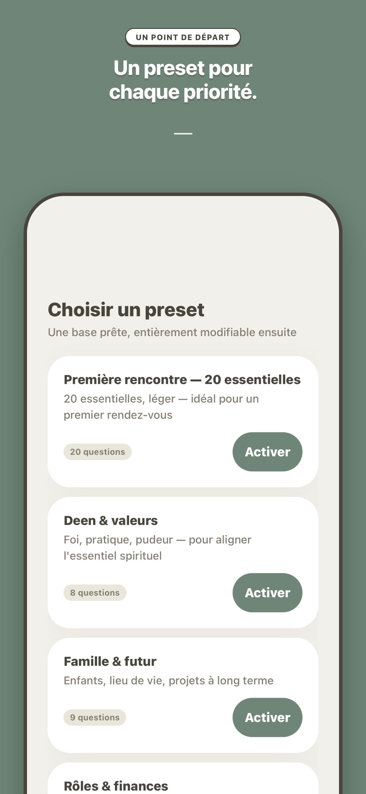 Muqabala — écran 2/5