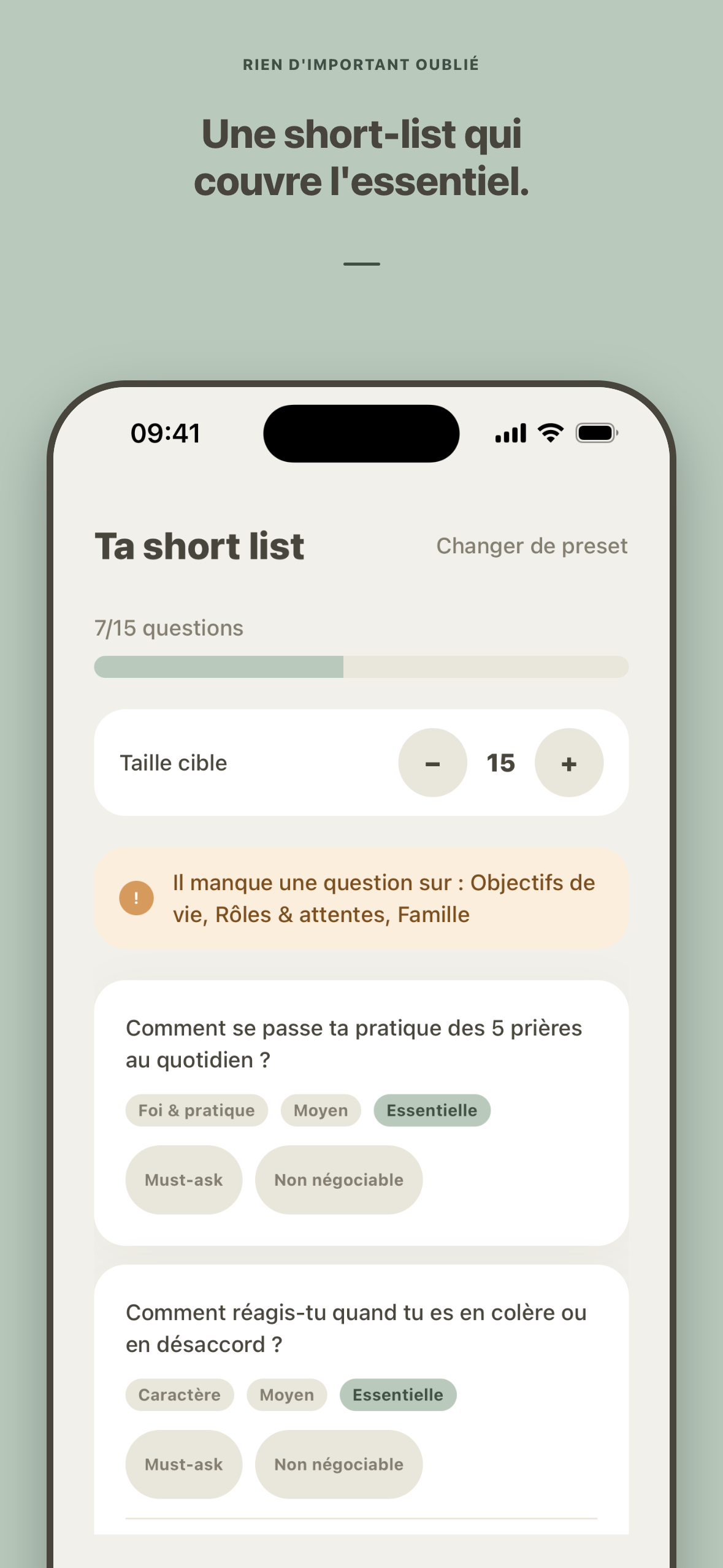 Muqabala — écran 3/5